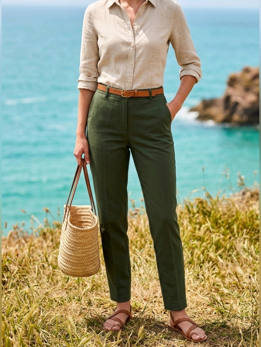 Marni Green Cheno Pants